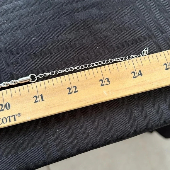 Solid Rope 4.5mm Necklace 24 Inch Stainless Steel - Picture 8 of 9